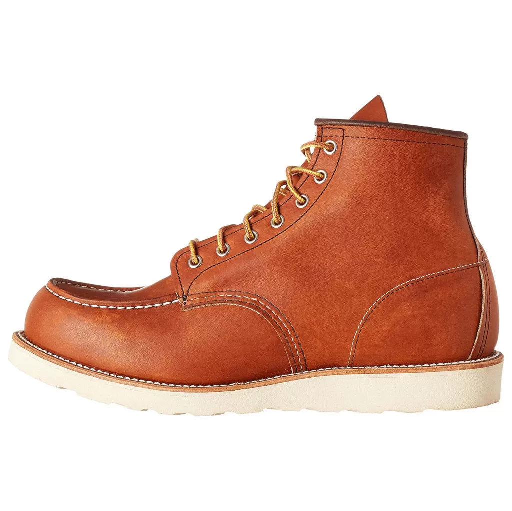 Red Wing Mens Boots 6 Inch Classic Moc Toe Casual Lace-Up Ankle Leather - UK 10