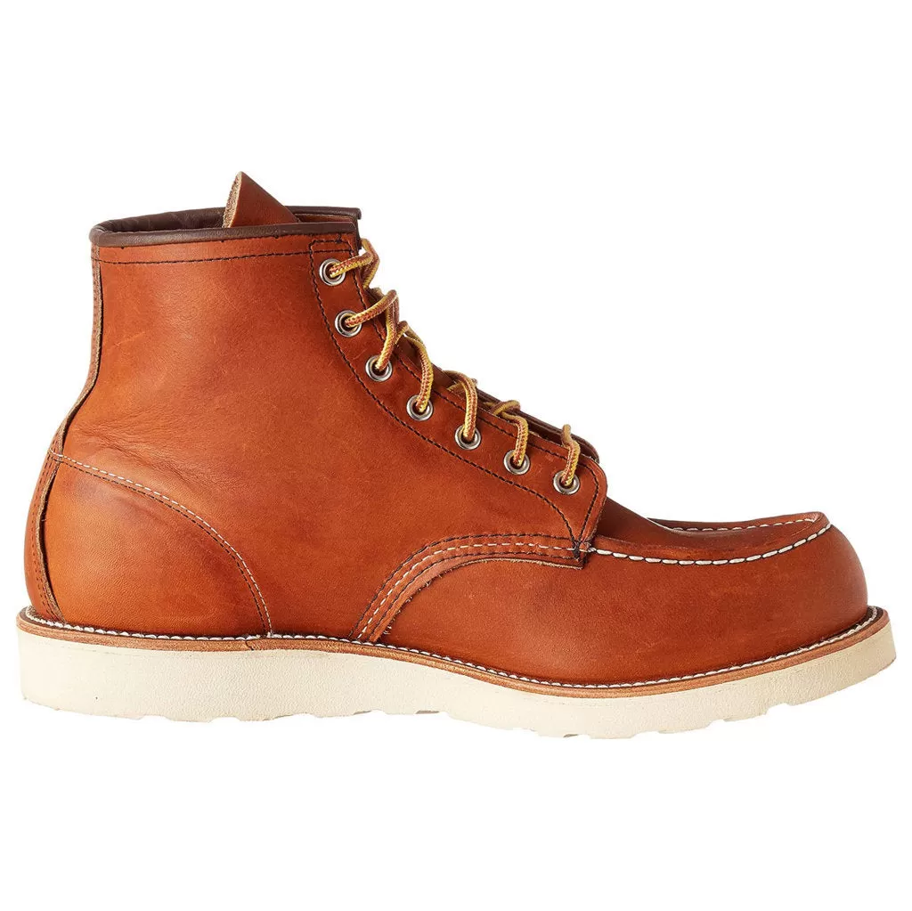 Red Wing Mens Boots 6 Inch Classic Moc Toe Casual Lace-Up Ankle Leather - UK 10