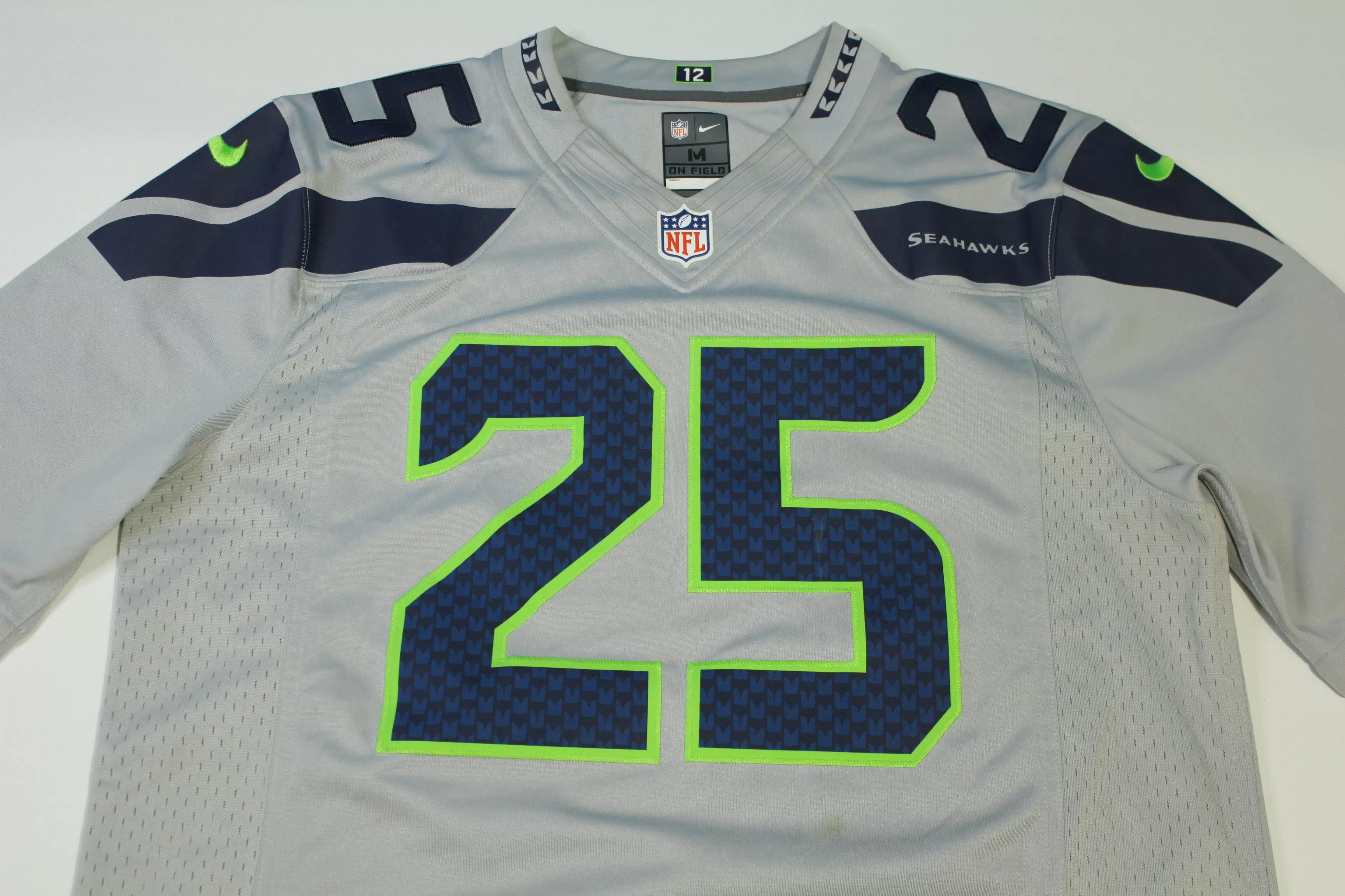 Richard Sherman #25 Seattle Seahawks Nike On Field Stitched Football Jersey