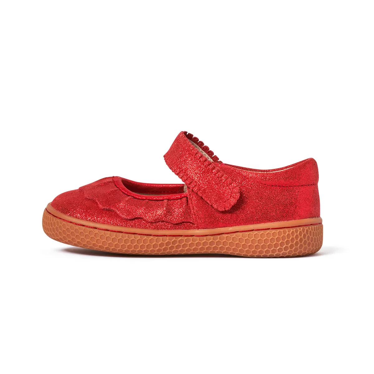 RUCHE CLASSIC Mary Jane | Red Shimmer