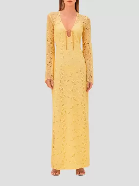 Sariyah Yellow Lace Dress