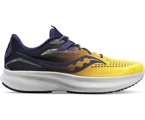 Saucony men's running shoe Ride 15 S20729-65 yellow midnight blue 