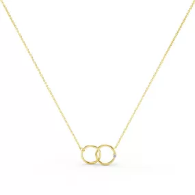 Simple Interlocking Circles Necklace