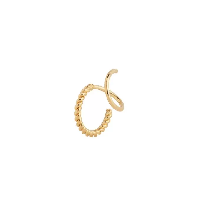 Sofia Twirl Earring, Gold