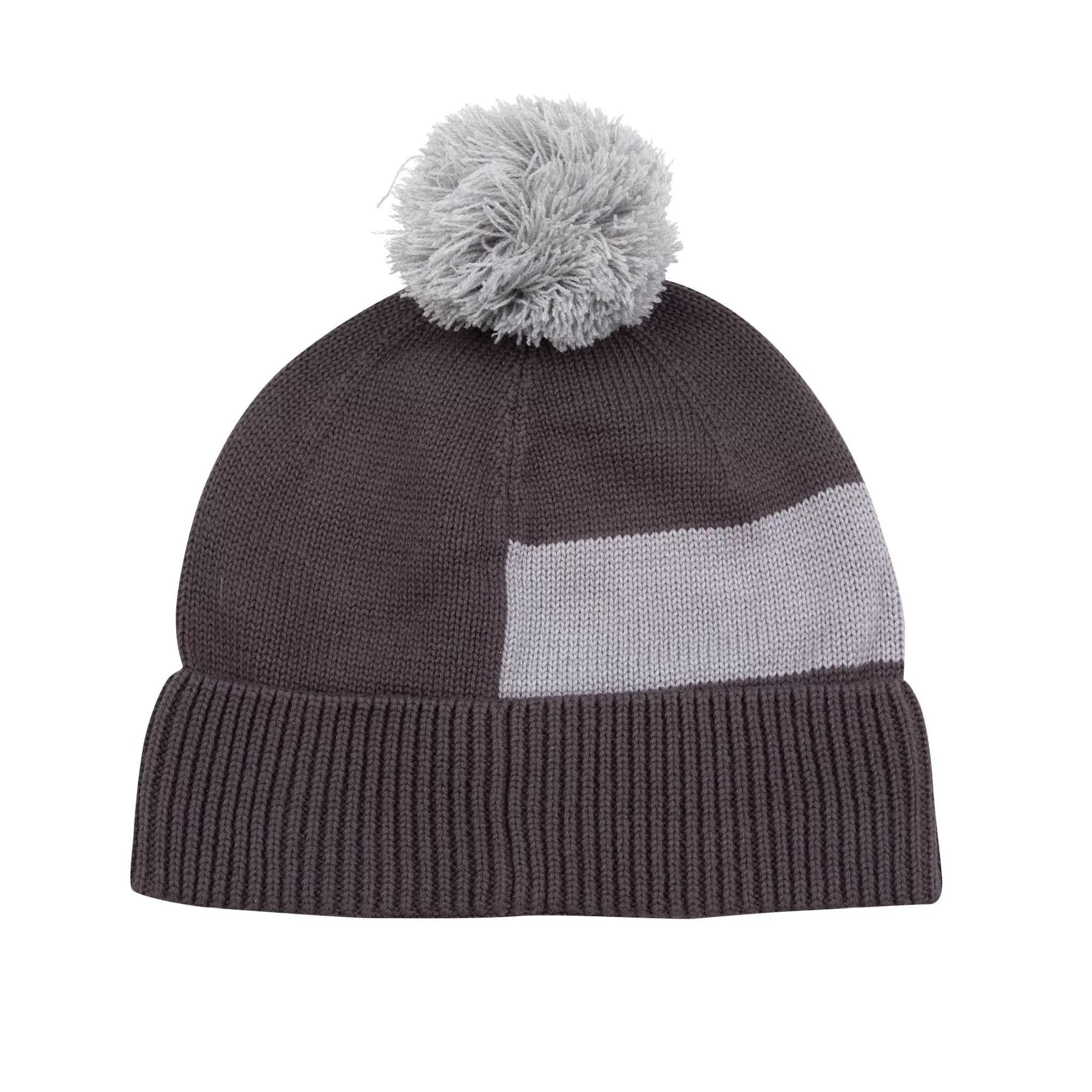 SOUNDER GOLF CHUNKY BOBBLE HAT - DARK GREY