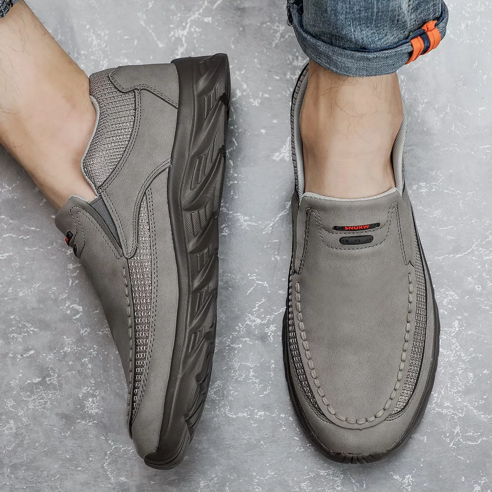 Spring Classic Leather Moccasins Loafers