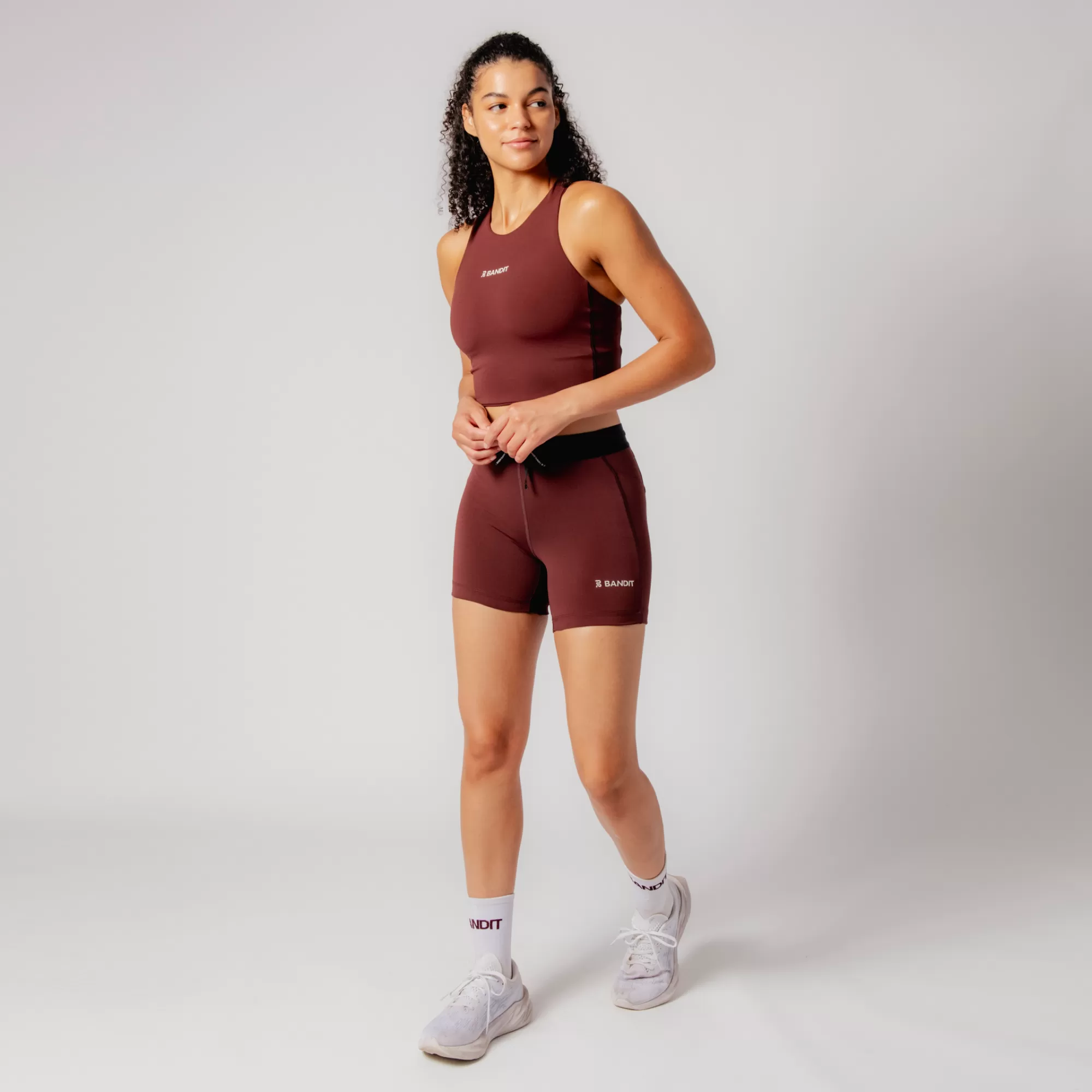 Stamina™ 5" Women's Compression Shorts - Deep Cherry