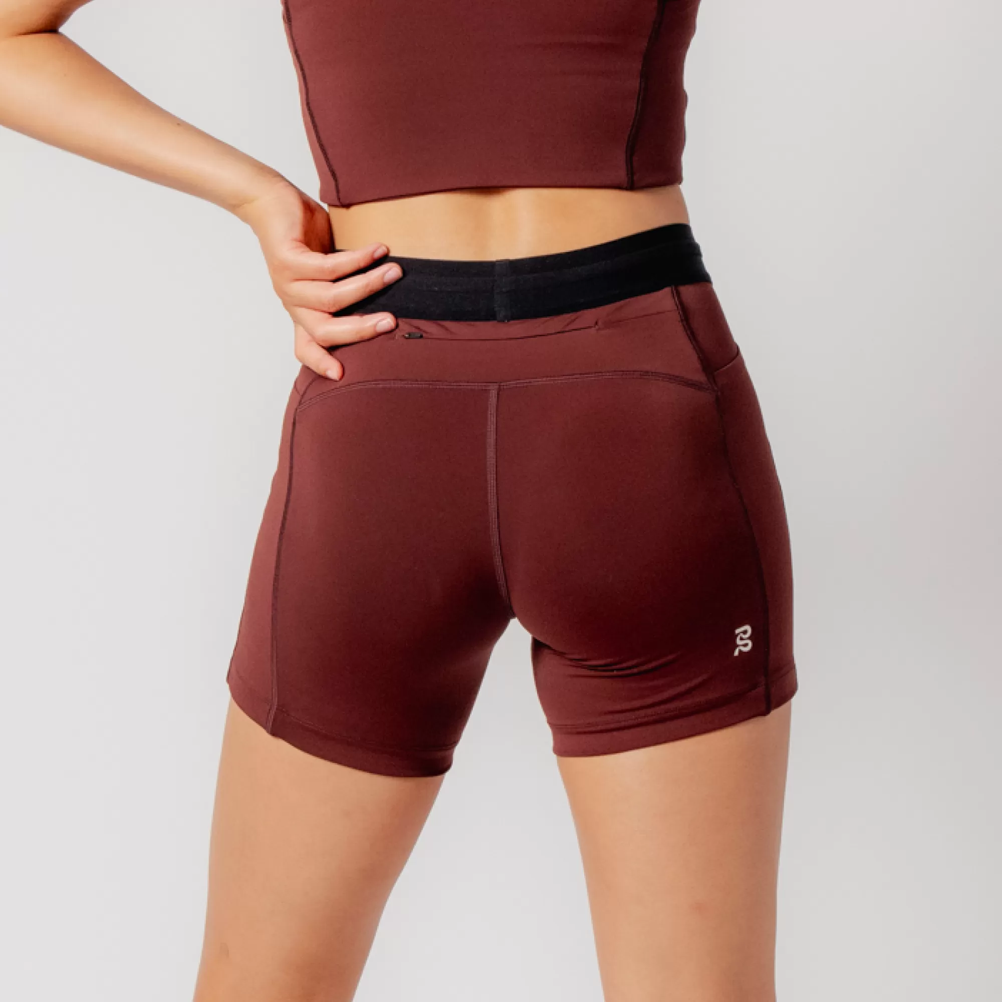 Stamina™ 5" Women's Compression Shorts - Deep Cherry