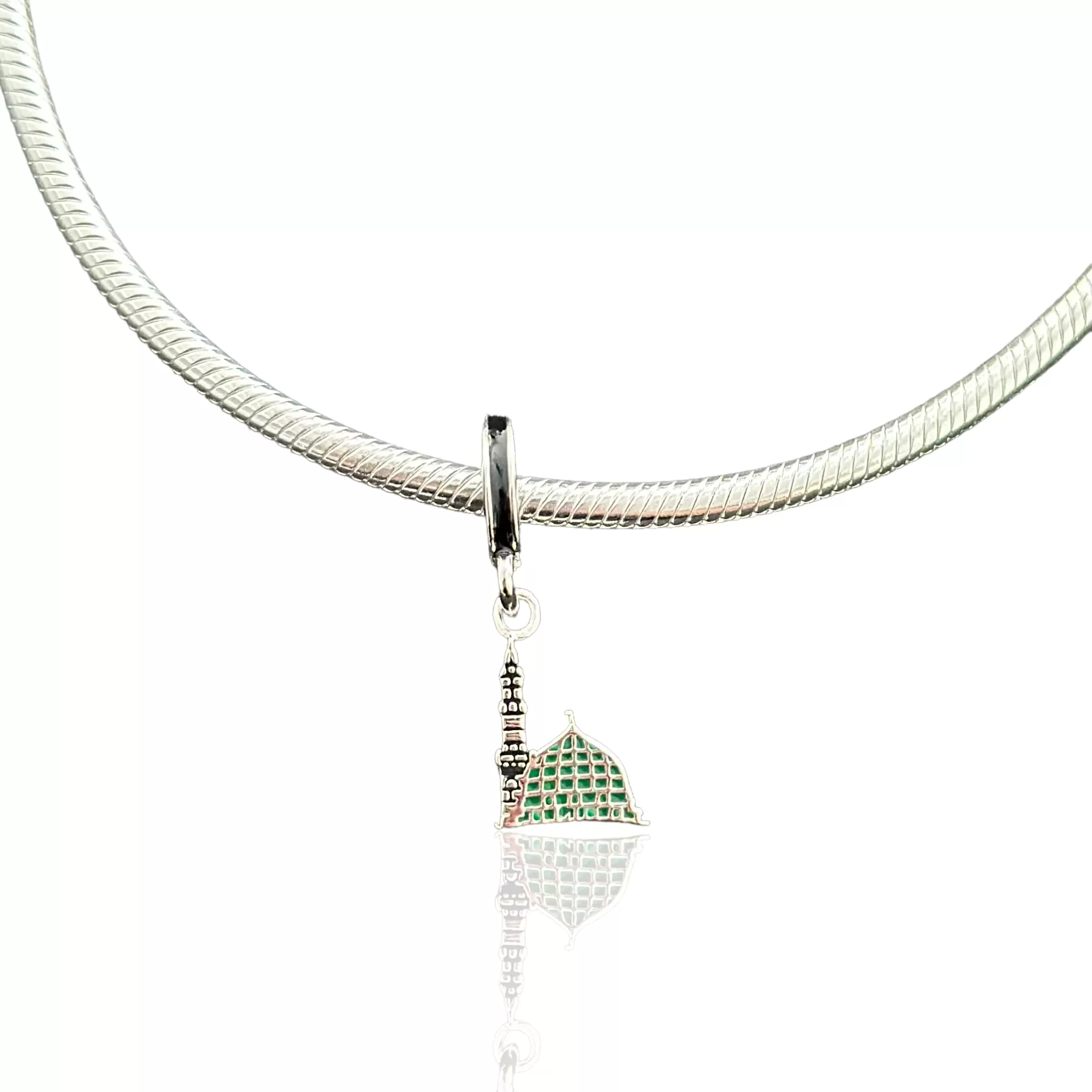 Sterling Silver Madinah Masjid An-Nabawi Charm