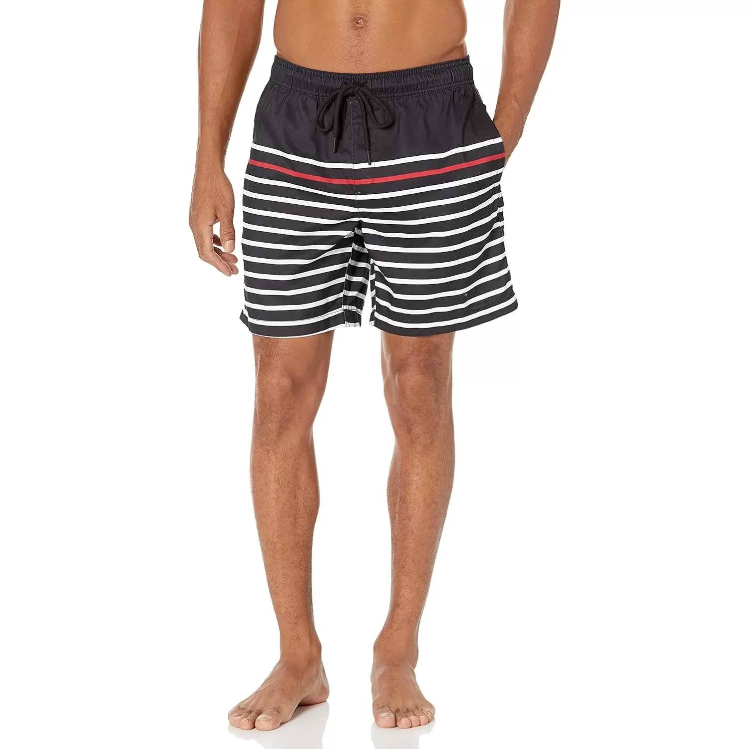 Striped Quick Dry Swim Trunks