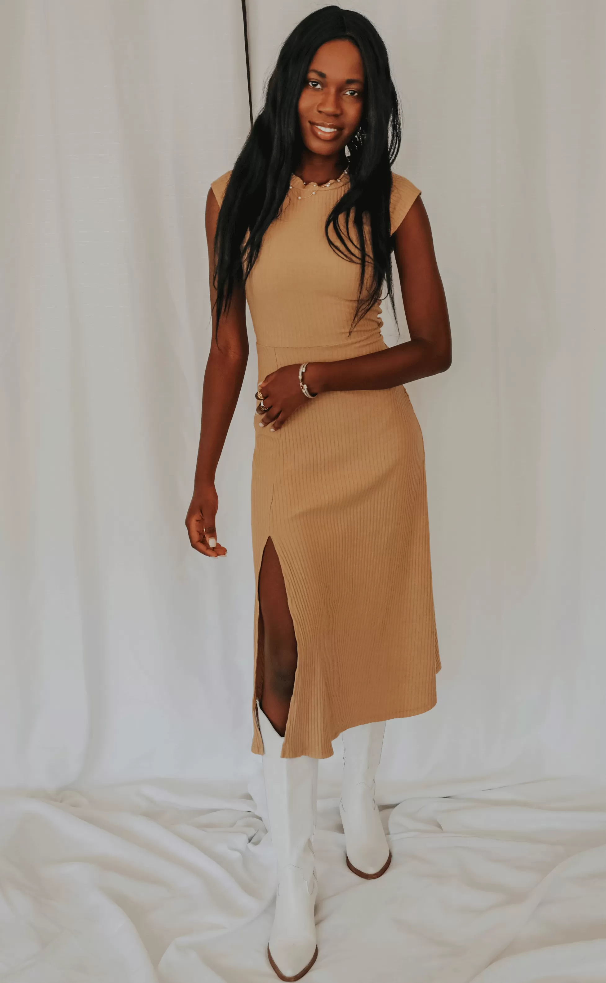 sundown midi dress