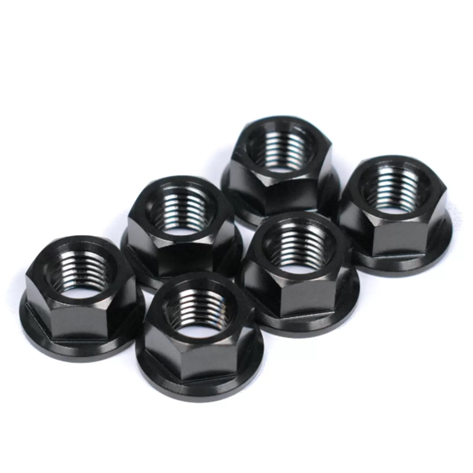 Suzuki Bandit 1200 Titanium Sprocket Nuts, 1996-2006, Black