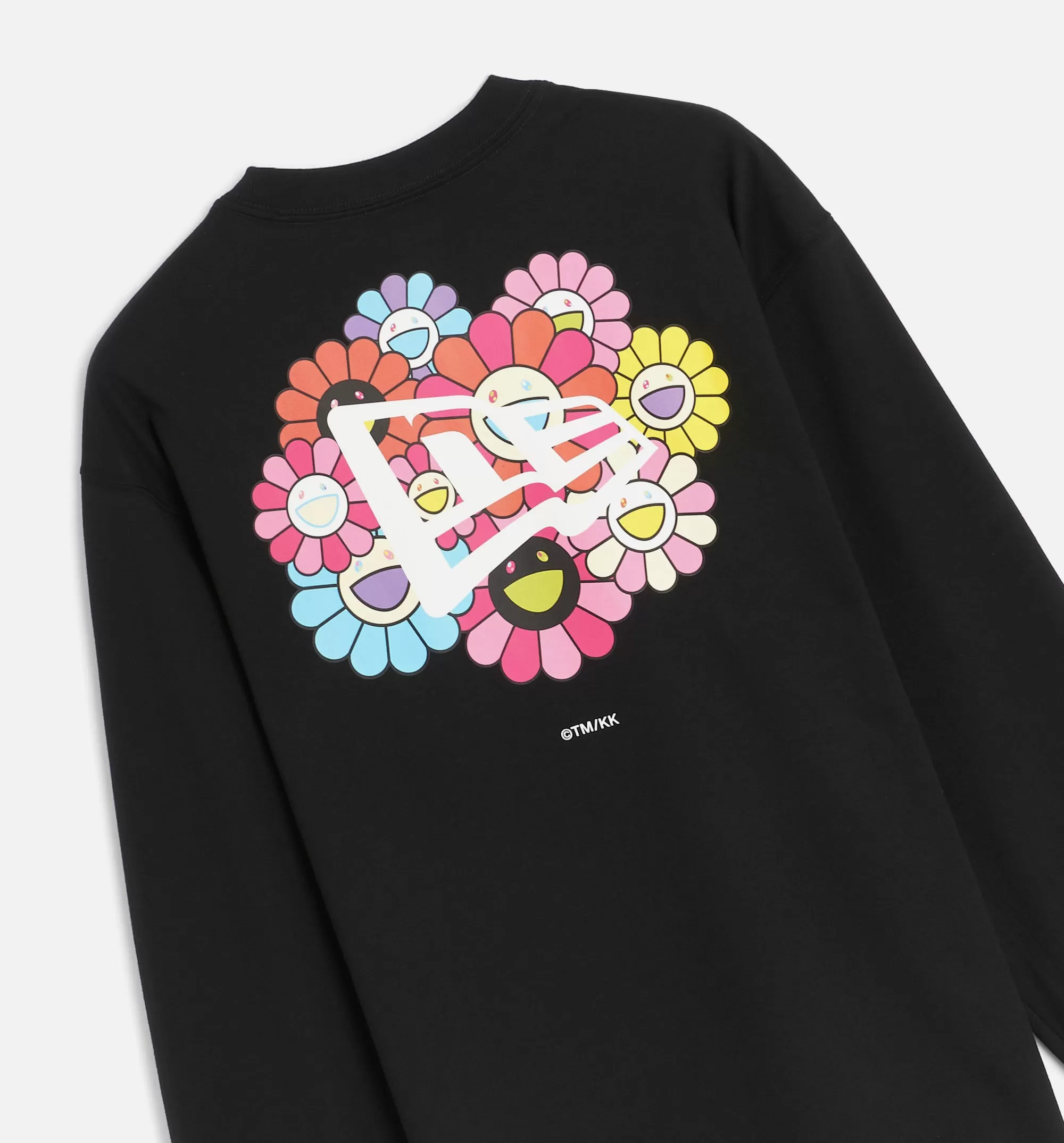 Takashi Murakami Flower Flag Long Sleeve Mens Tshirt - Black