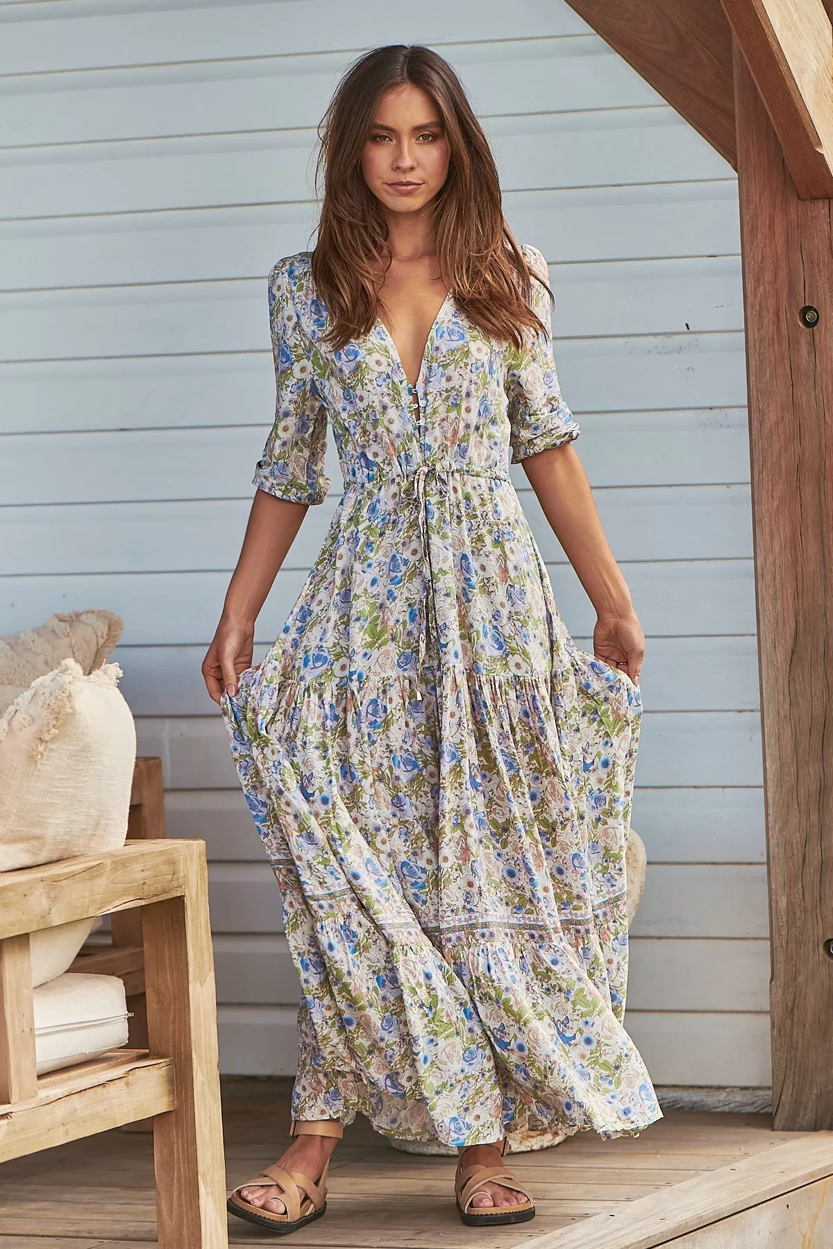 Tessa Maxi Dress Beachley Print