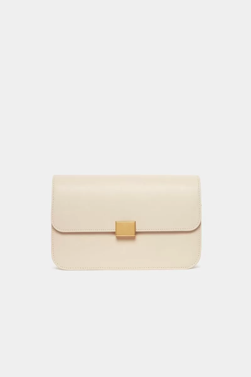 THE CLASSIC SHOULDER BAG - CREAM SMOOTH