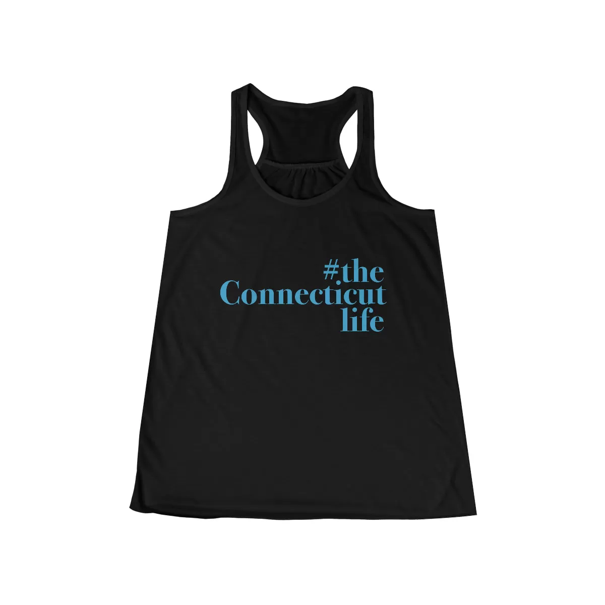 #theconnecticutlife Women's Flowy Racerback Tank