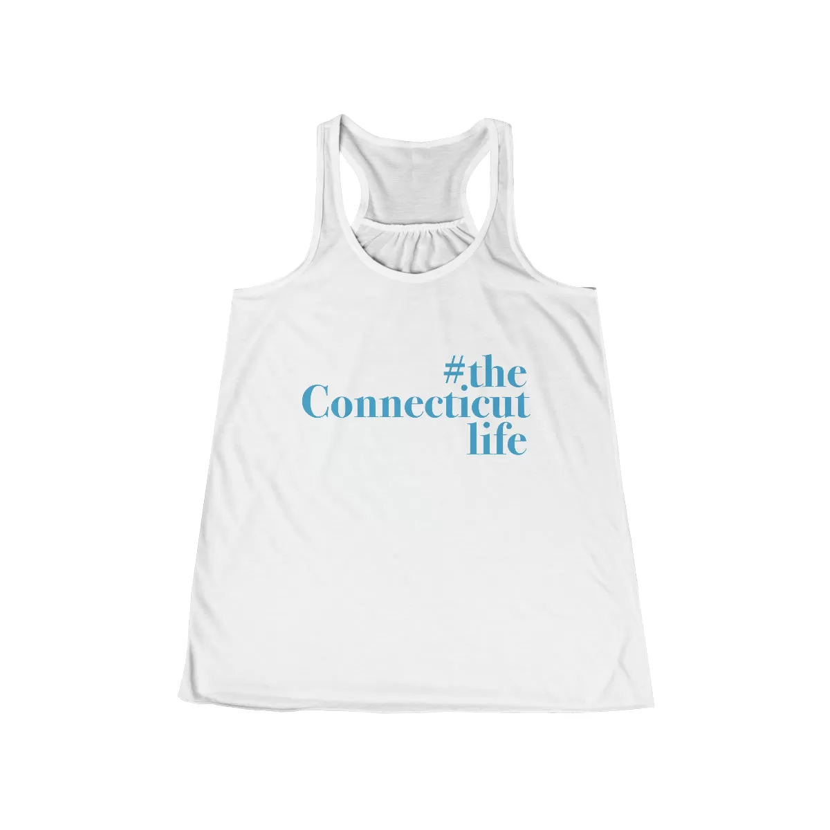 #theconnecticutlife Women's Flowy Racerback Tank