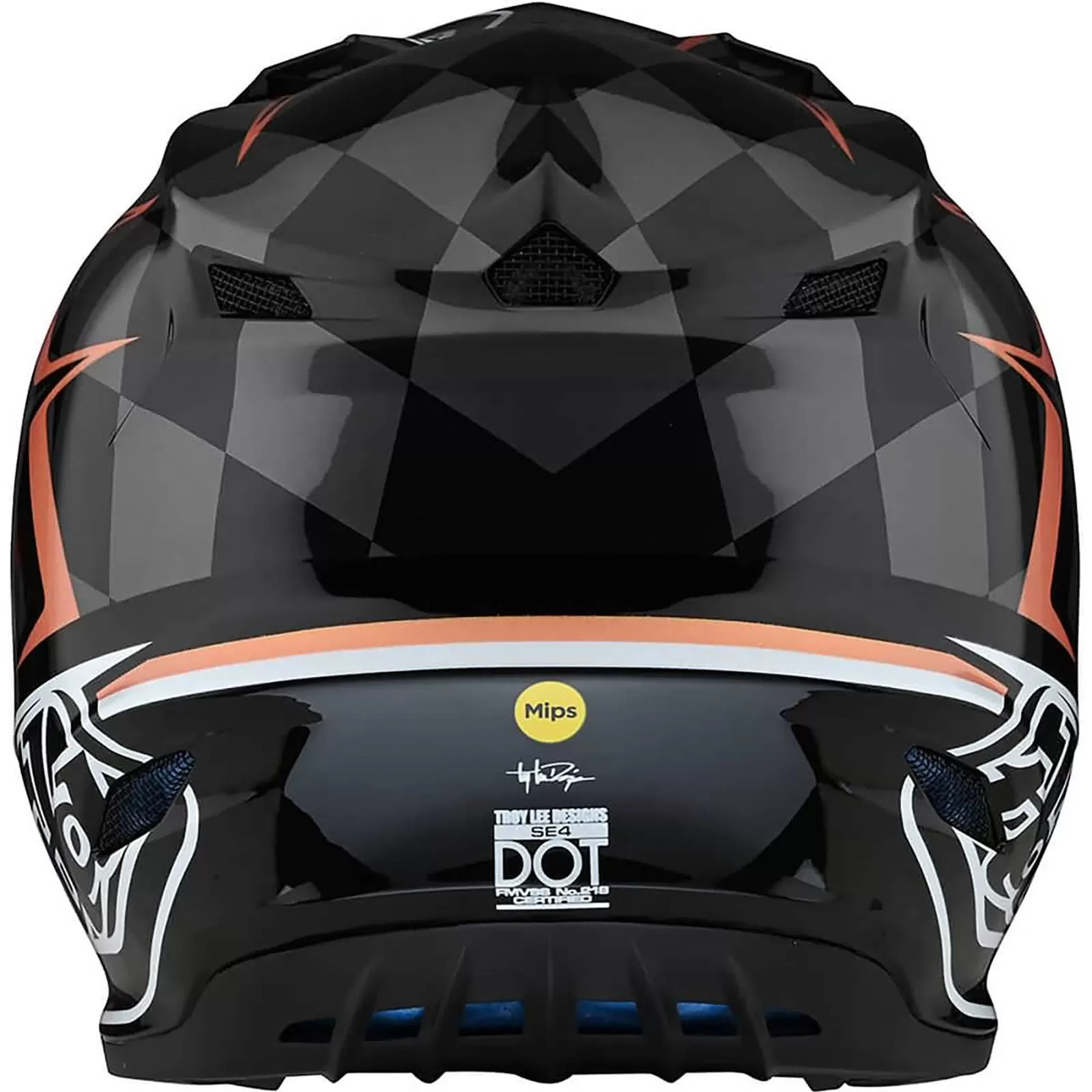 Troy Lee Designs SE4 Polyacrylite Warped MIPS Adult Off-Road Helmets (Refurbished, Without Tags)