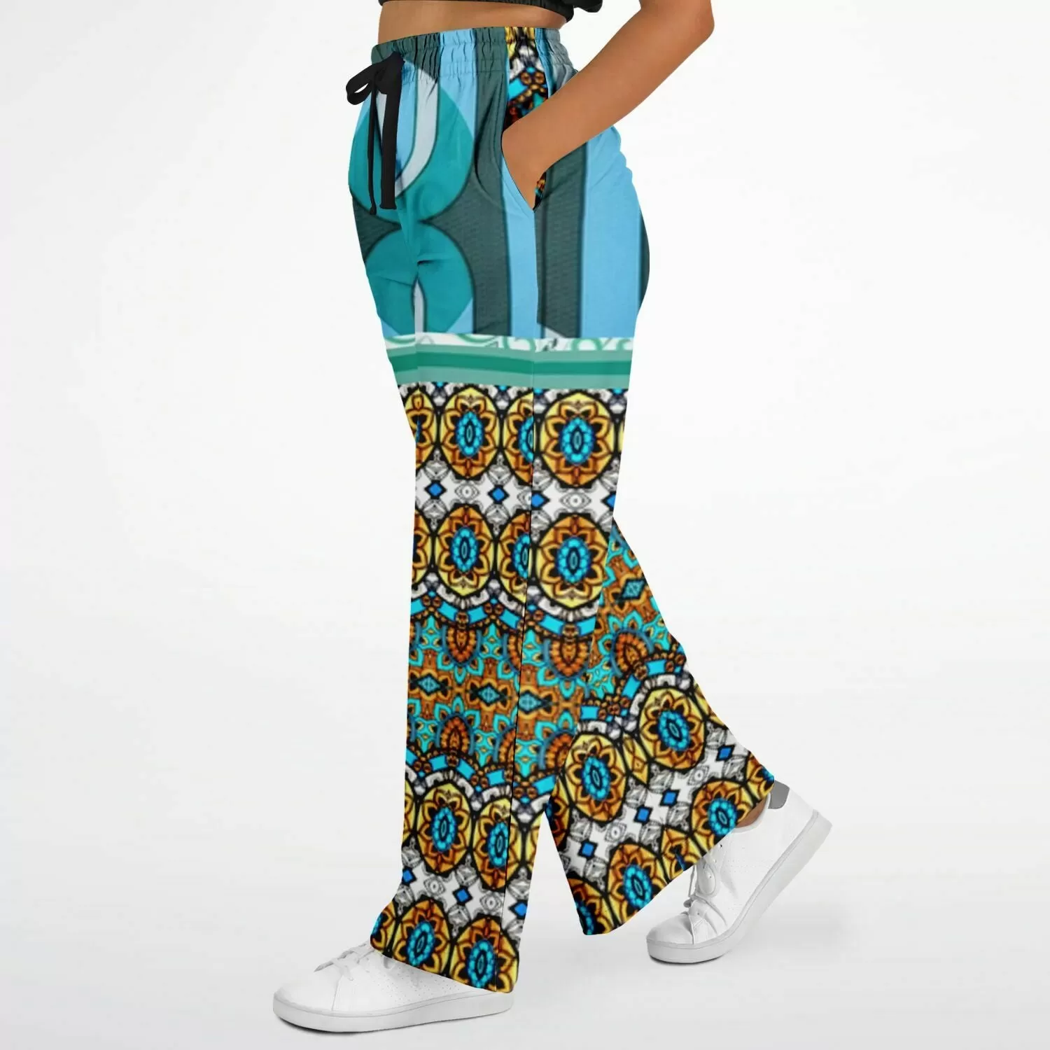 Turquoise Tonight Stretchy Phat Bellbottoms