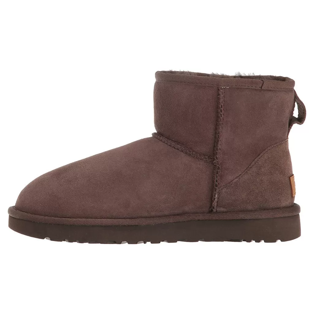 Ugg Womens Boots Classic Mini II Casual Pull-On Ankle Suede - UK 5