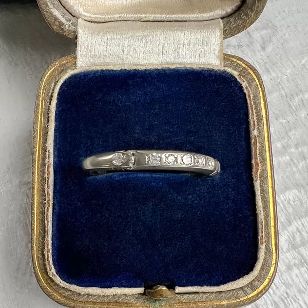 Vintage Diamond Wedding Band