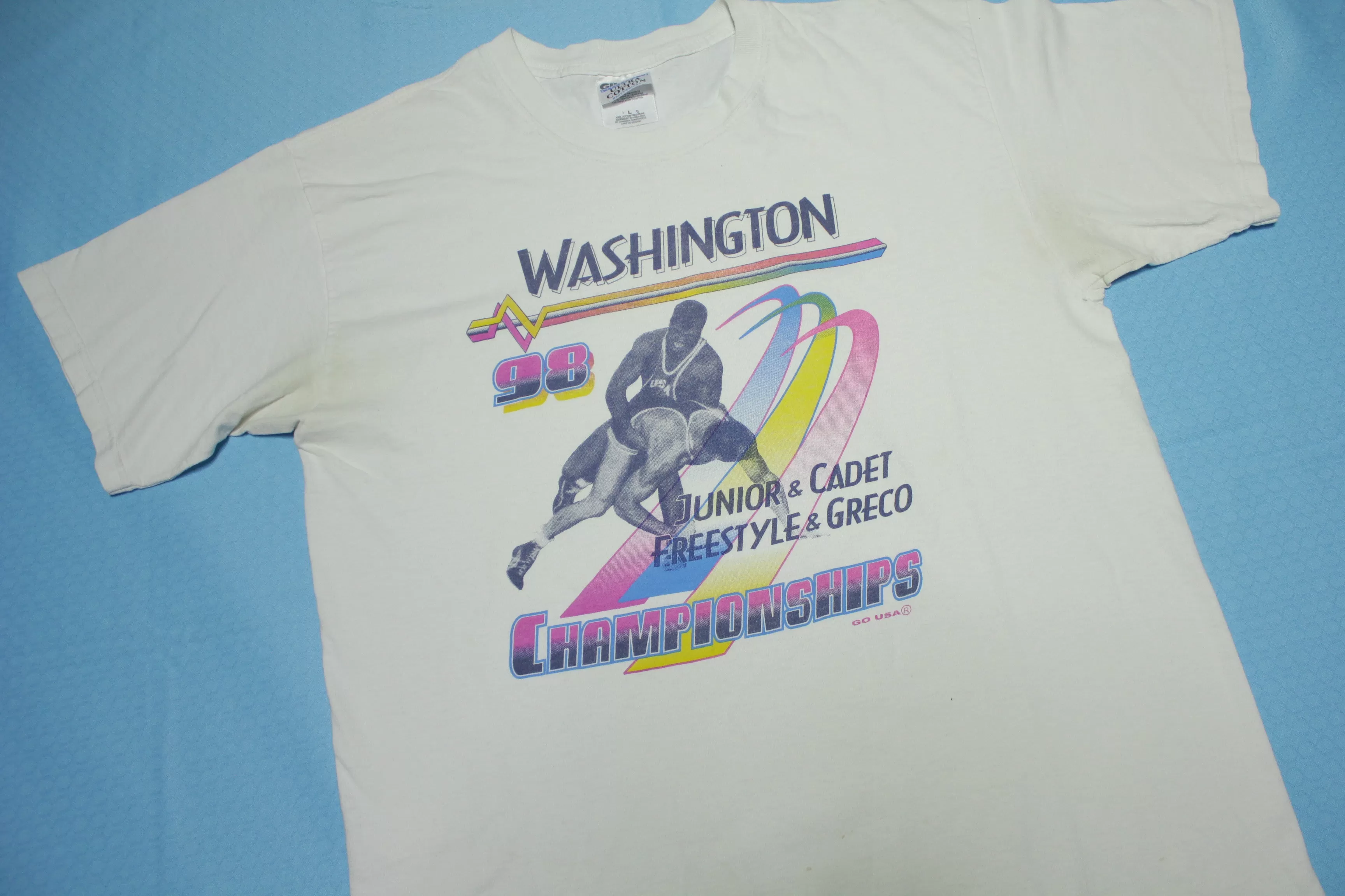 Washington '98 Vintage 90's Greco Freestyle Wrestling Championships T-Shirt