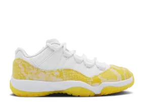 WMNS AIR JORDAN 11 RETRO LOW 'YELLOW SNAKESKIN'